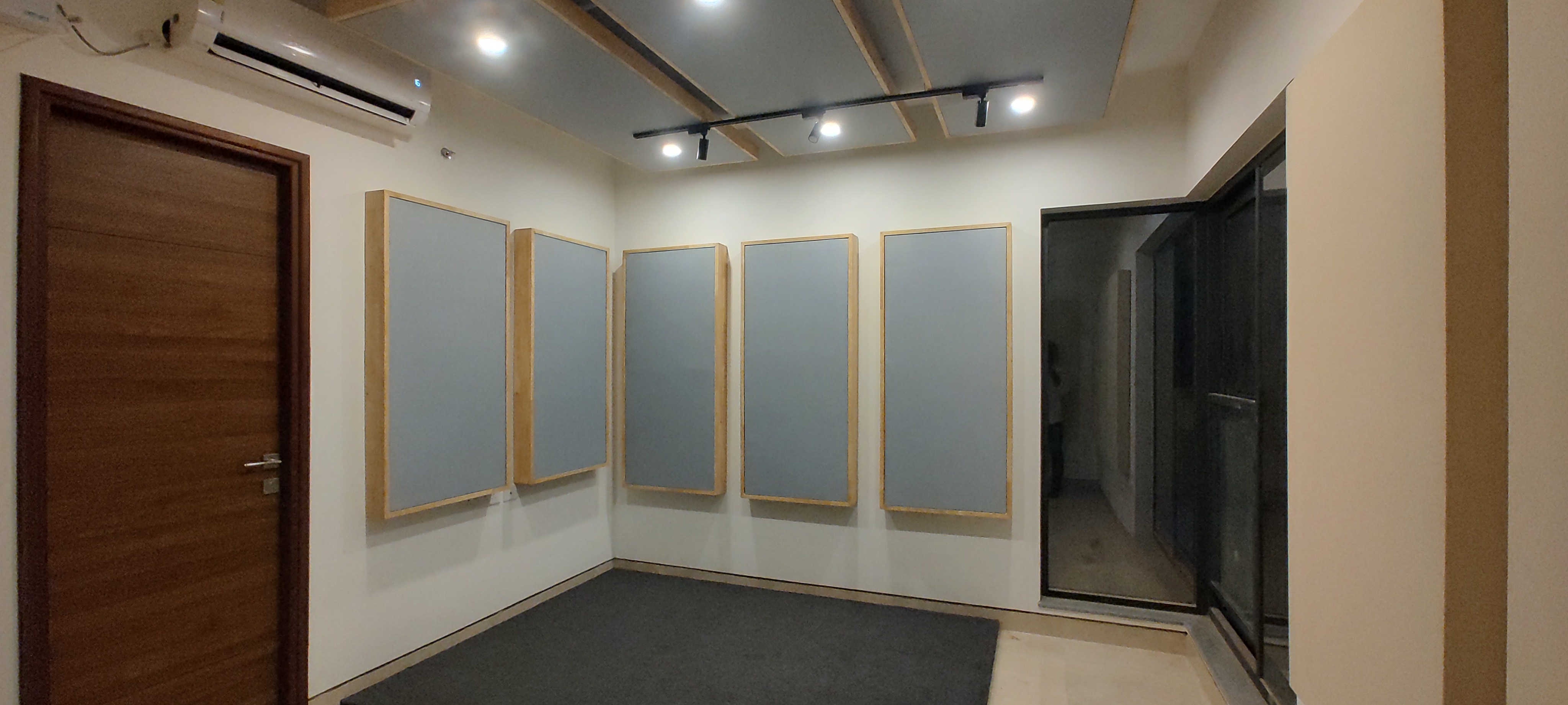Acoustic panel installation — recording studio Chennai