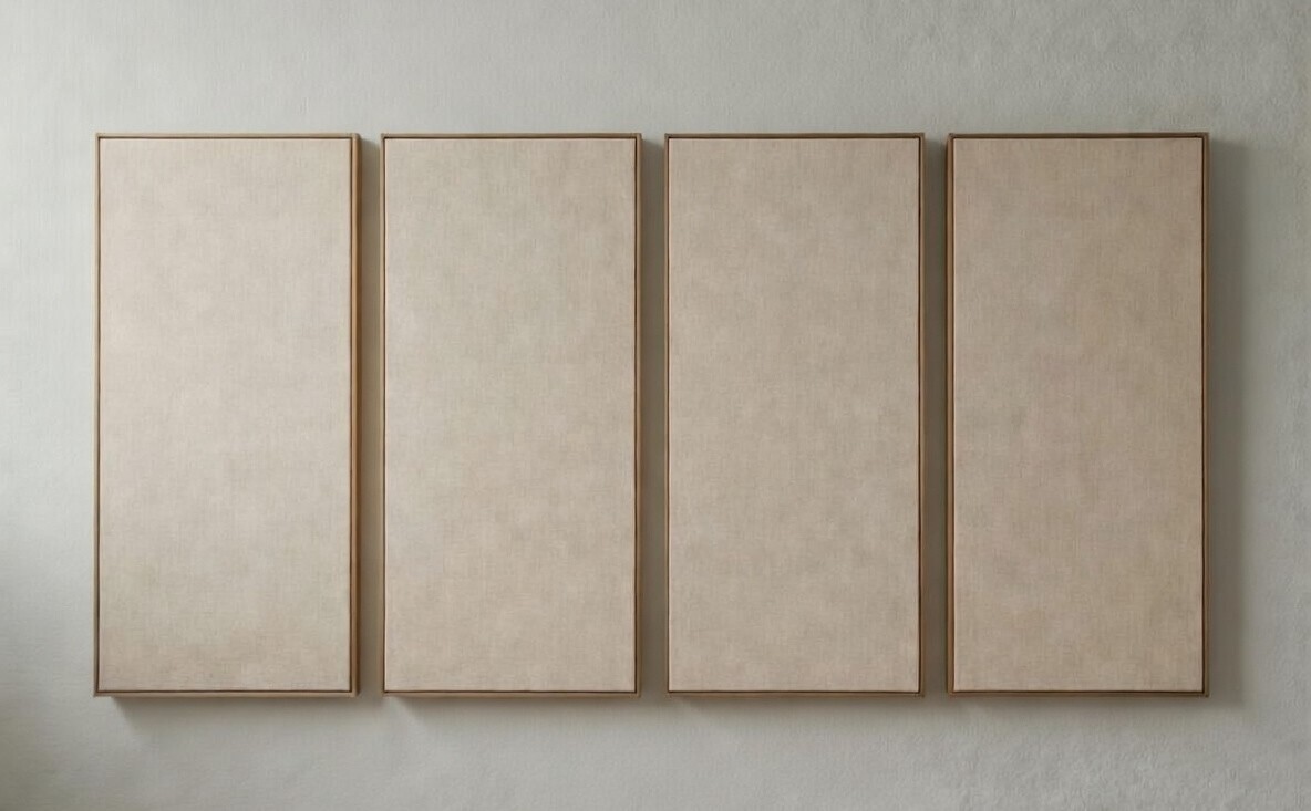 Wall acoustic panel installed in studio